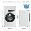 Lavarropas Drean Lcfdr1012Sb 10.5Kg 1200Rpm Blanco Inverter